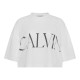 Calvin Klein Γυναικεία κοντομάνικη μπλούζα Cropped Graphic Logo T-shirt